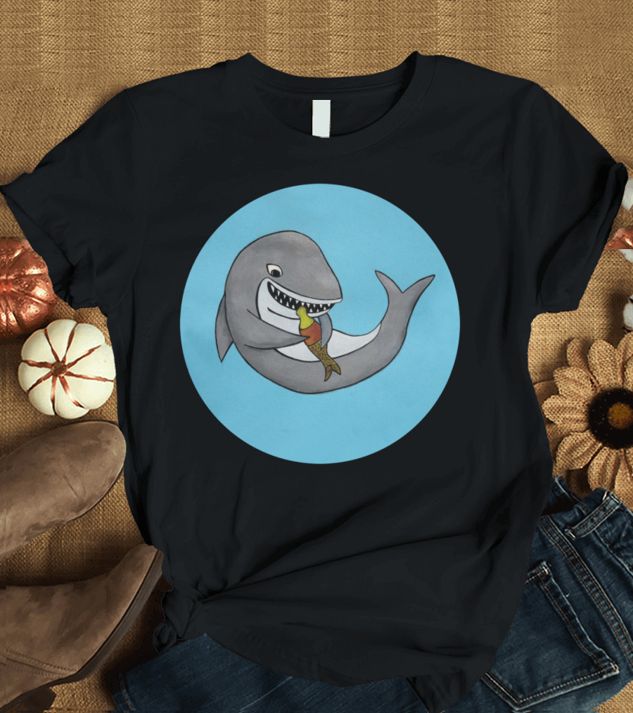 Baby Shark Watercolors Handpainted Ice Cream Cone Delight T-Shirt