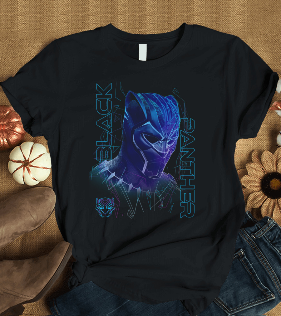 Black Panther Digital Mask T-Shirt