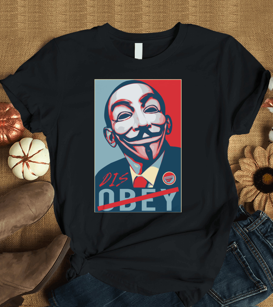 DIS Obey Guy Fawkes Political T-Shirt
