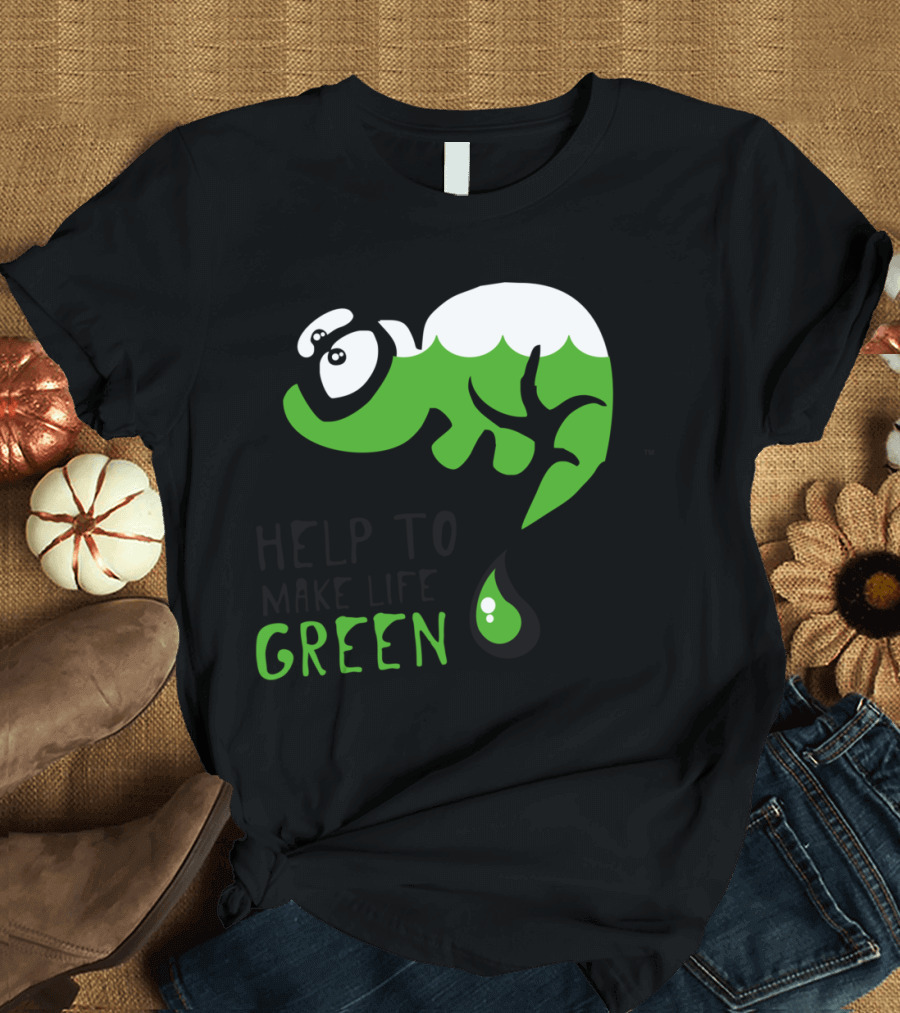 Help To Make Life Green Yoshi Environmental Initiative T-Shirt