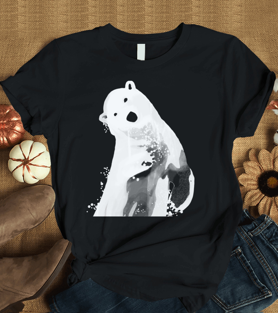 Unique Black And White Polar Bear T-Shirt