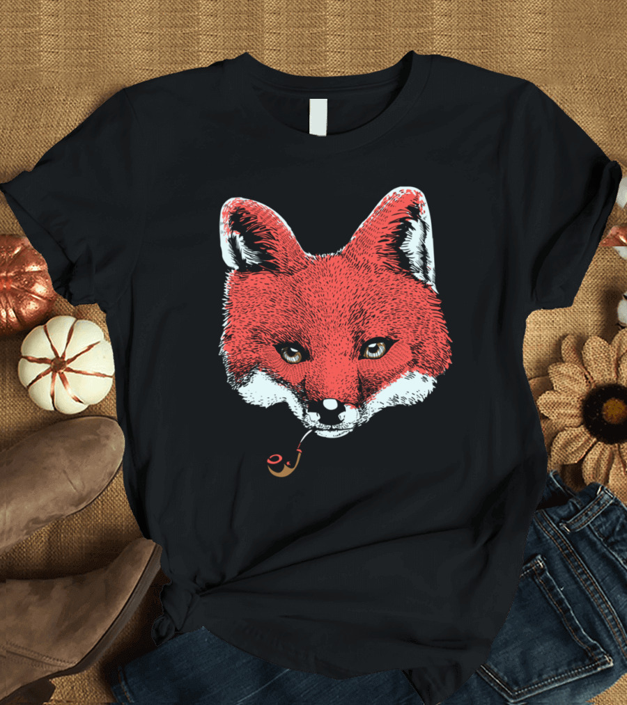 Fox Smoking Pipe T-Shirt