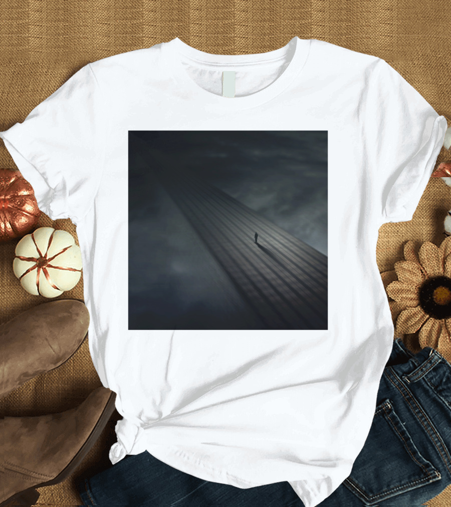 Distance Pathway Silhouette in Shadows T-Shirt