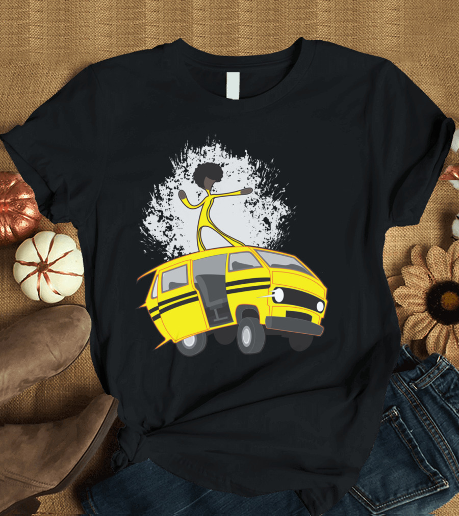 Lasgidi Yellow Bus Afro Style Riding T-Shirt