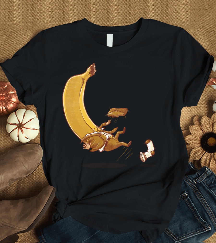 Banana Slip and Gentleman Falling T-Shirt