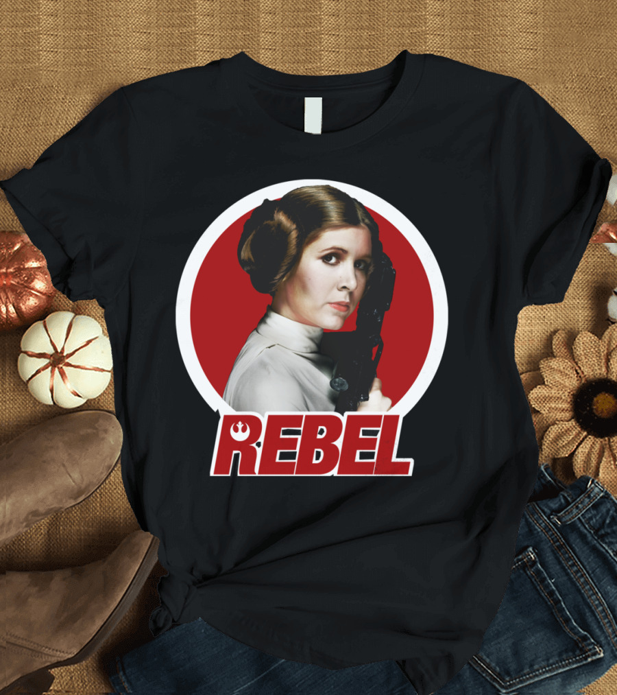 Leia Rebel Icon Circle with Blaster T-Shirt