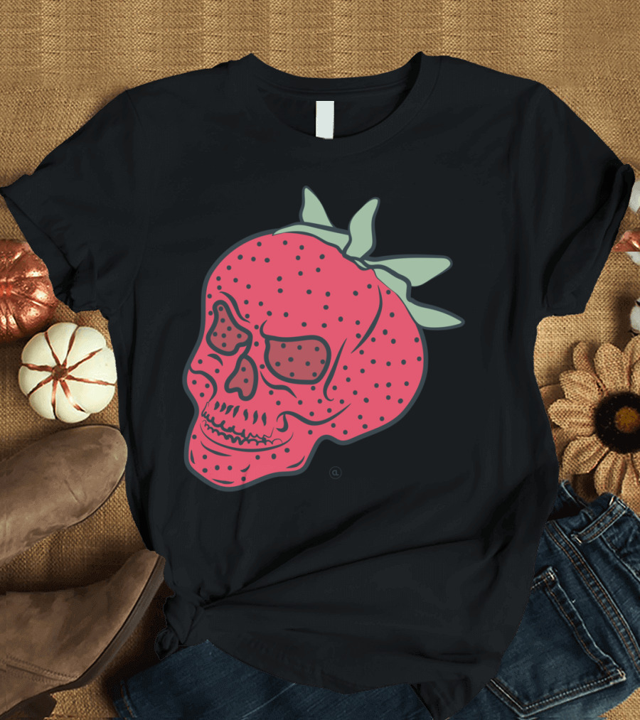 Skullberry Cal Strawberry Skull T-Shirt