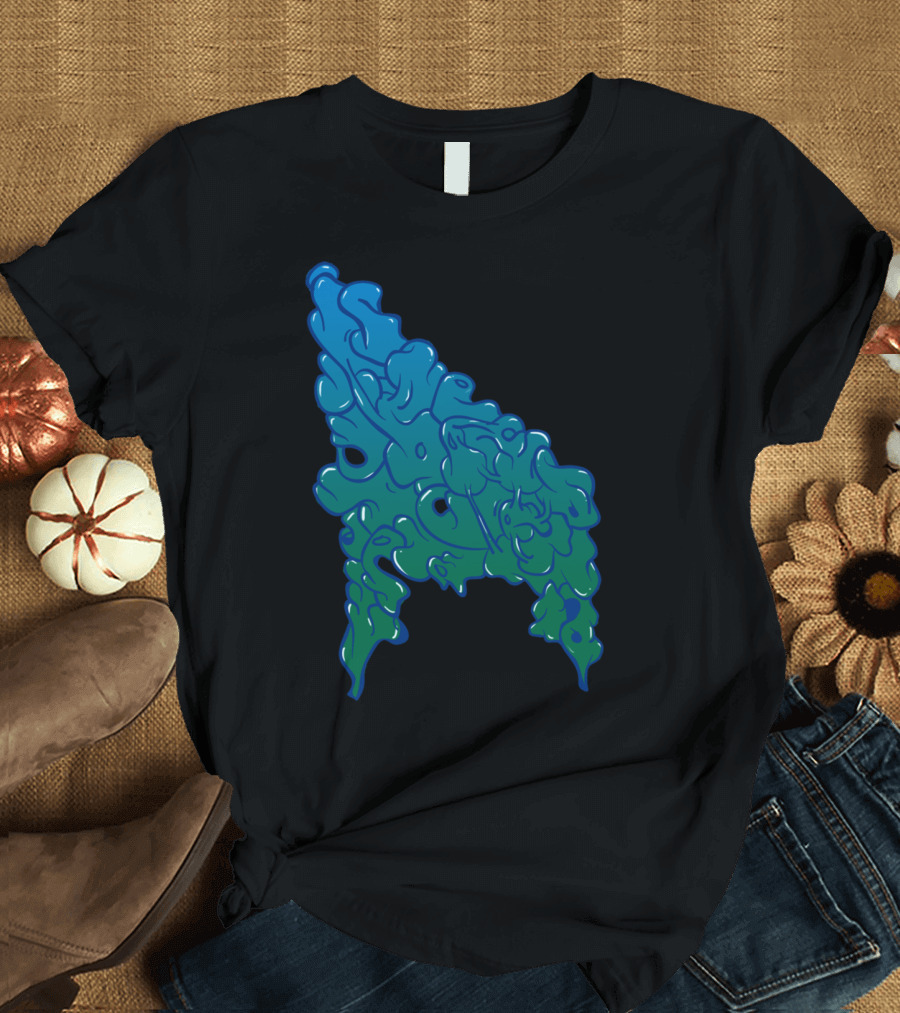High Right Low Left Stencil Art Psychedelic T-Shirt