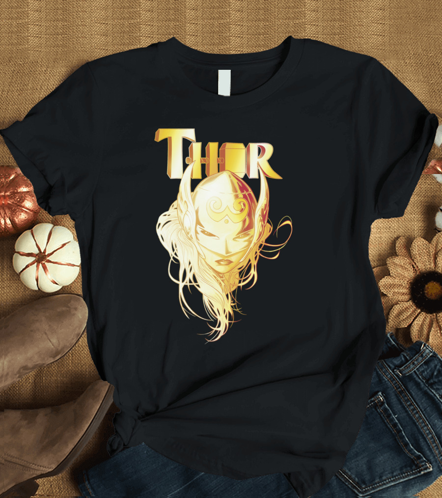 Marvel Thor Jane Foster Golden Helmet T-Shirt