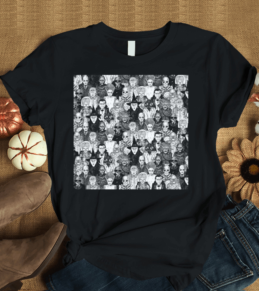 Horror Monsters Collage T-Shirt