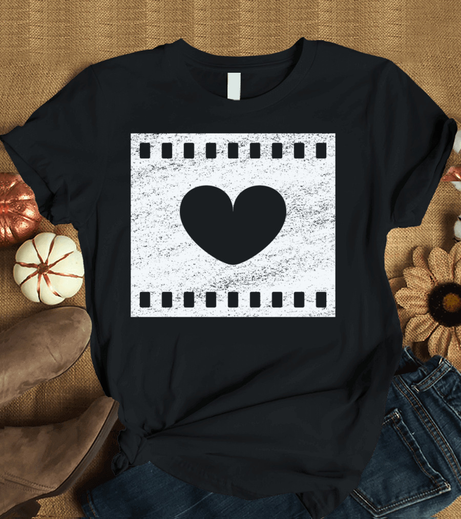 Love Film Heart in White 07 T-Shirt