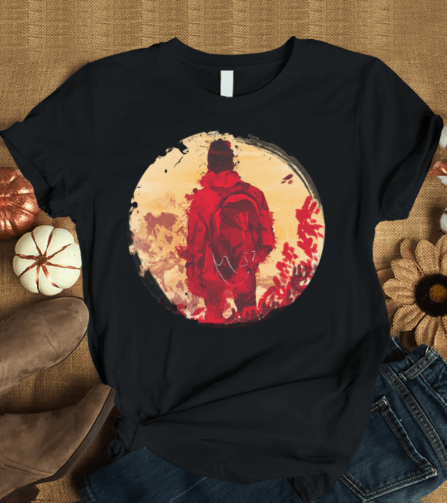 Wander Child Hiking Adventure in Red Forest T-Shirt