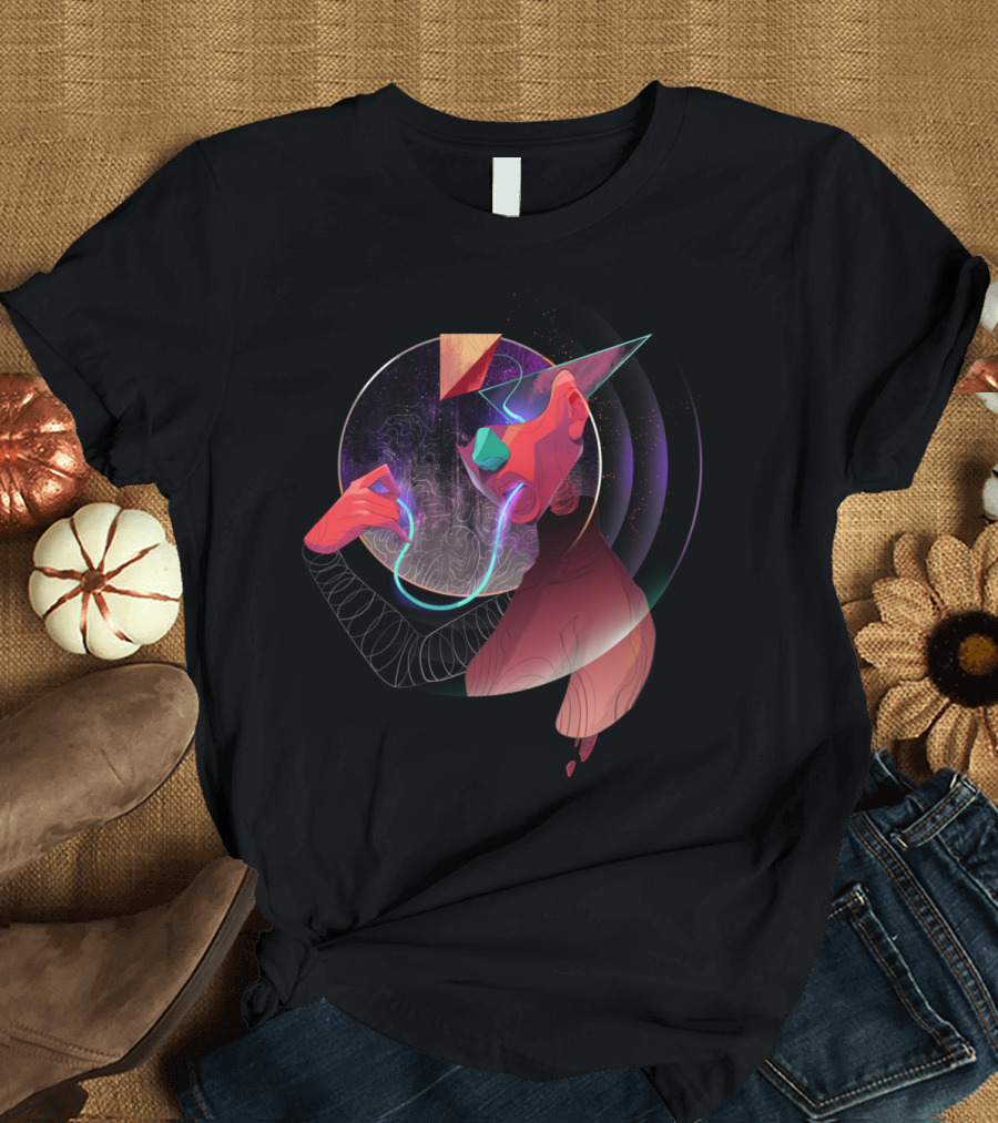 Daily Madness Abstract Geometry Visionary T-Shirt