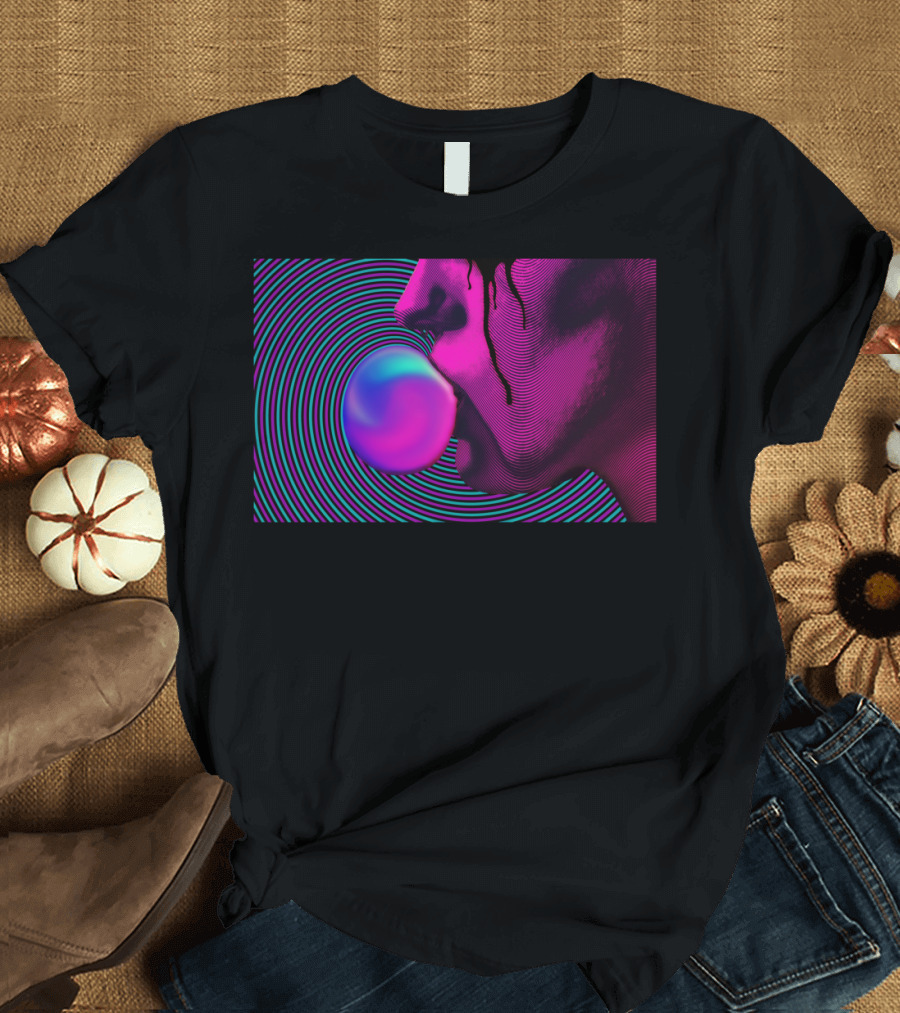 IMP Retro Psychedelic Bubble Gum Drip T-Shirt