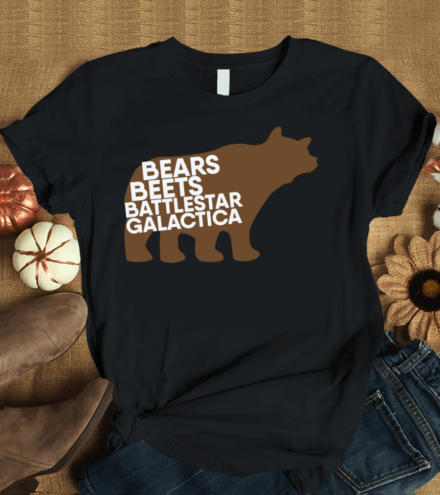 Bears Beets Battlestar Galactica Brown Bear T-Shirt