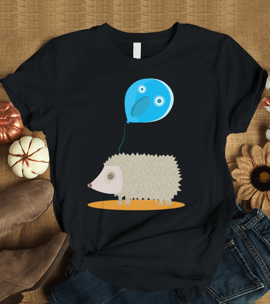 Friends Forever Hedgehog and Blue Balloon Fun T-Shirt