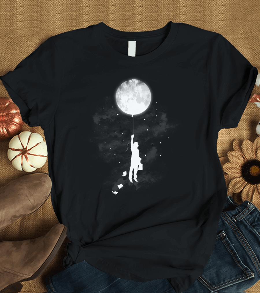 Goodnight And Goodbye Moon Balloon Journey T-Shirt