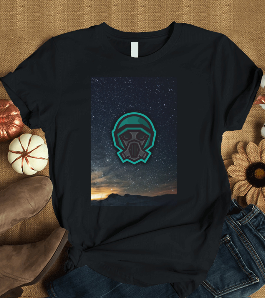 DarienFLEX Galaxy Edition Phone Astronaut Helmet Starry Night T-Shirt