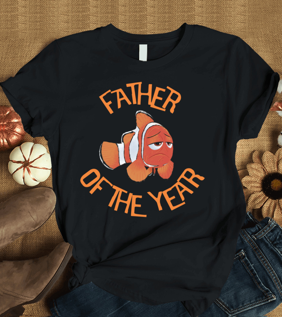 Father of the Year Marlin Best Dad Clownfish T-Shirt