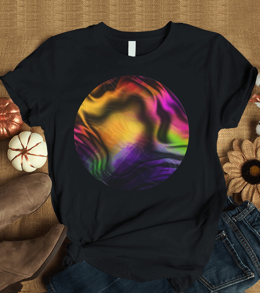COLORFUL Psychedelic Vortex Sphere T-Shirt