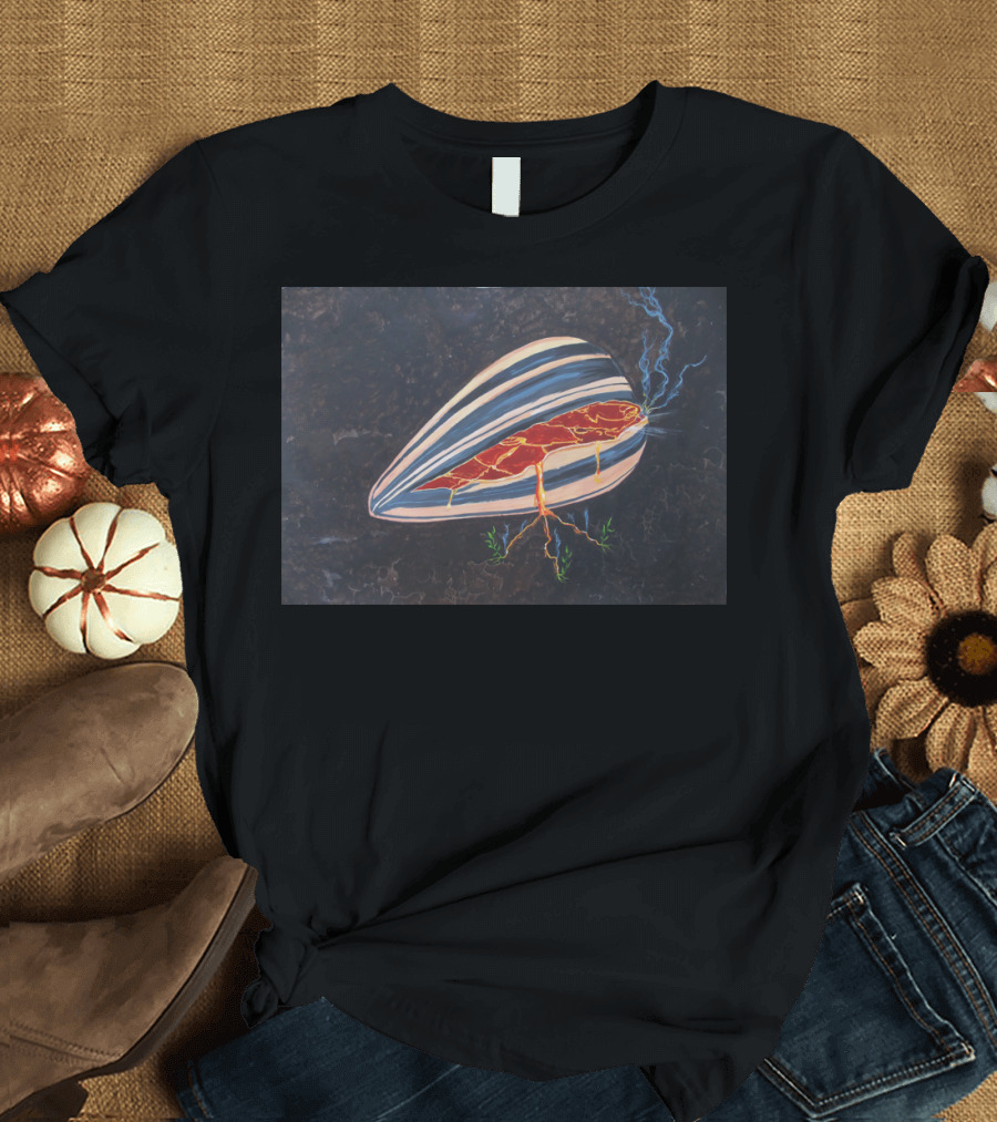 In Seed: Explosive Energy and Growth Inside Striped Shell T-Shirt