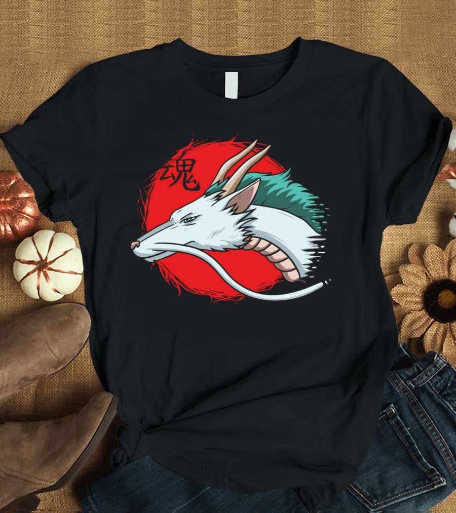 In Th Sun Spirited Away Haku Dragon Anime T-Shirt