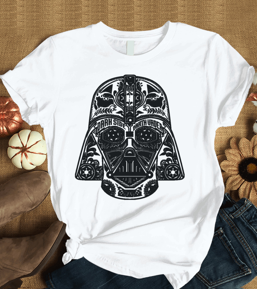 Dark Side Darth Vader Henna Helmet T-Shirt