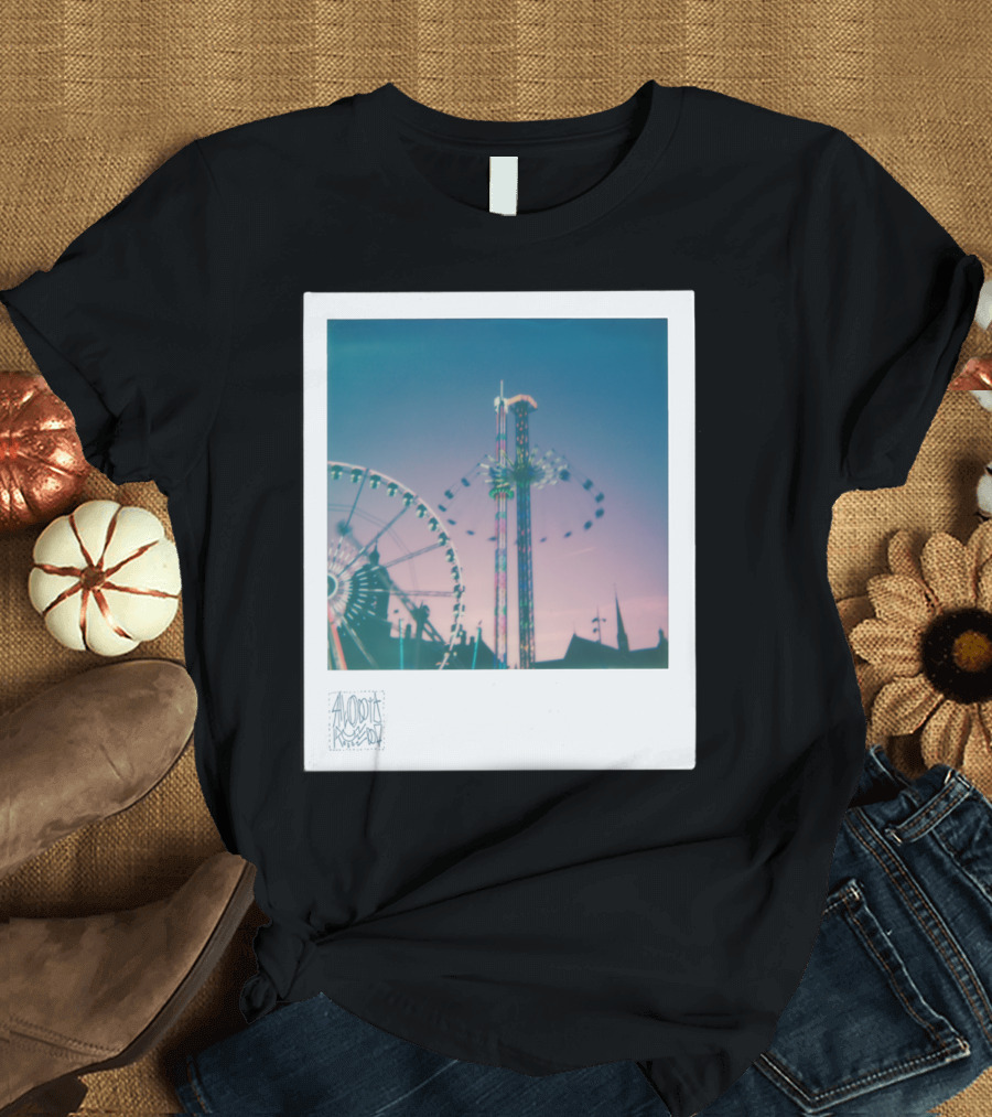 Funfair Amusement Rides at Twilight T-Shirt