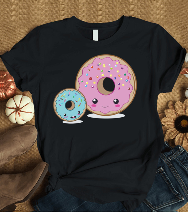 T-Shirt: Donut Friends Cute Kawaii Sprinkles Pink Blue T-Shirt Donut Friends Cute Kawaii Sprinkles Pink Blue T-Shirt