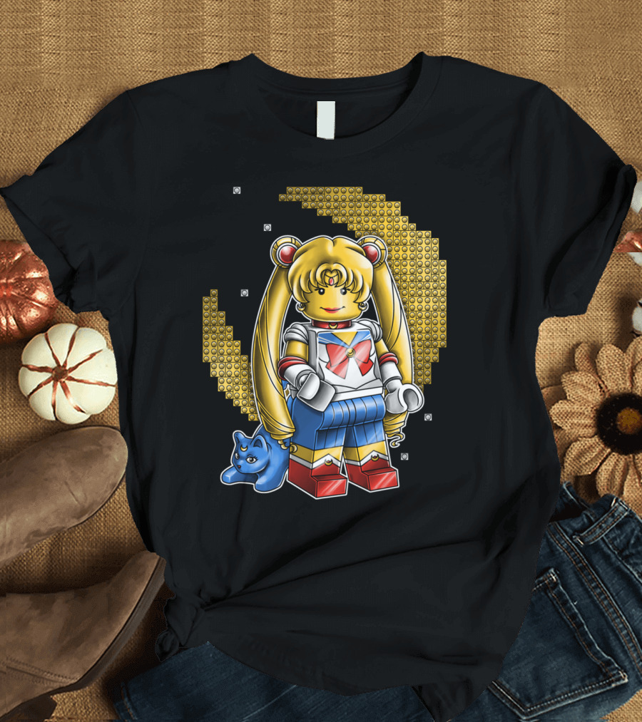 In The Name Of The Brick Moon Warrior Block Figure T-Shirt