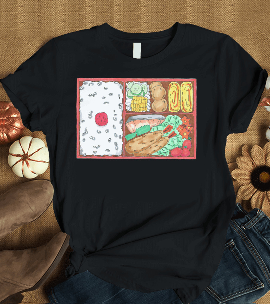 Japanese Bento Box Rice Egg Veggies Sushi T-Shirt