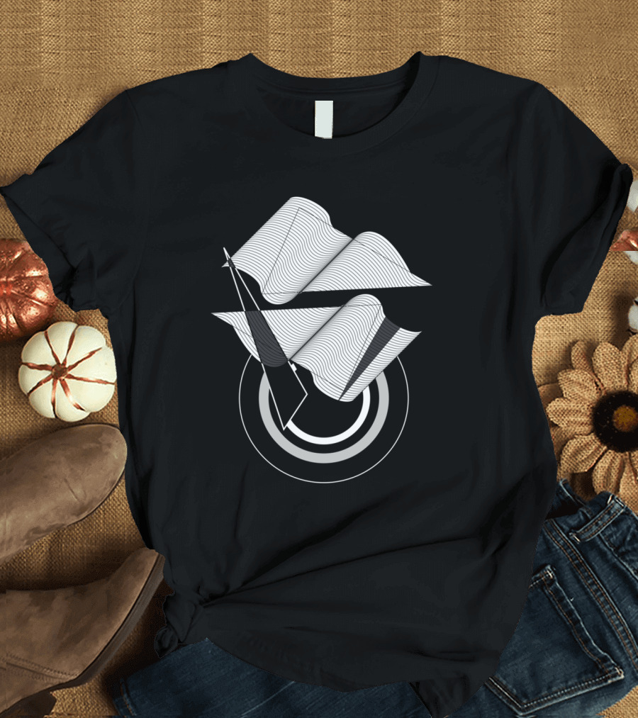 Gravitational Horizons Geometric Waveforms Abstract Concentric Circles T-Shirt