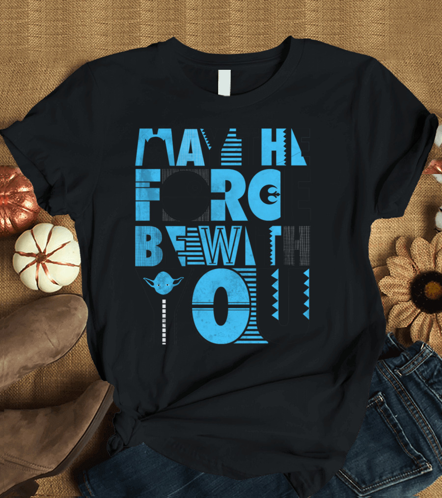 May The Force Be With You Darth Vader Death Star Yoda Star Wars T-Shirt