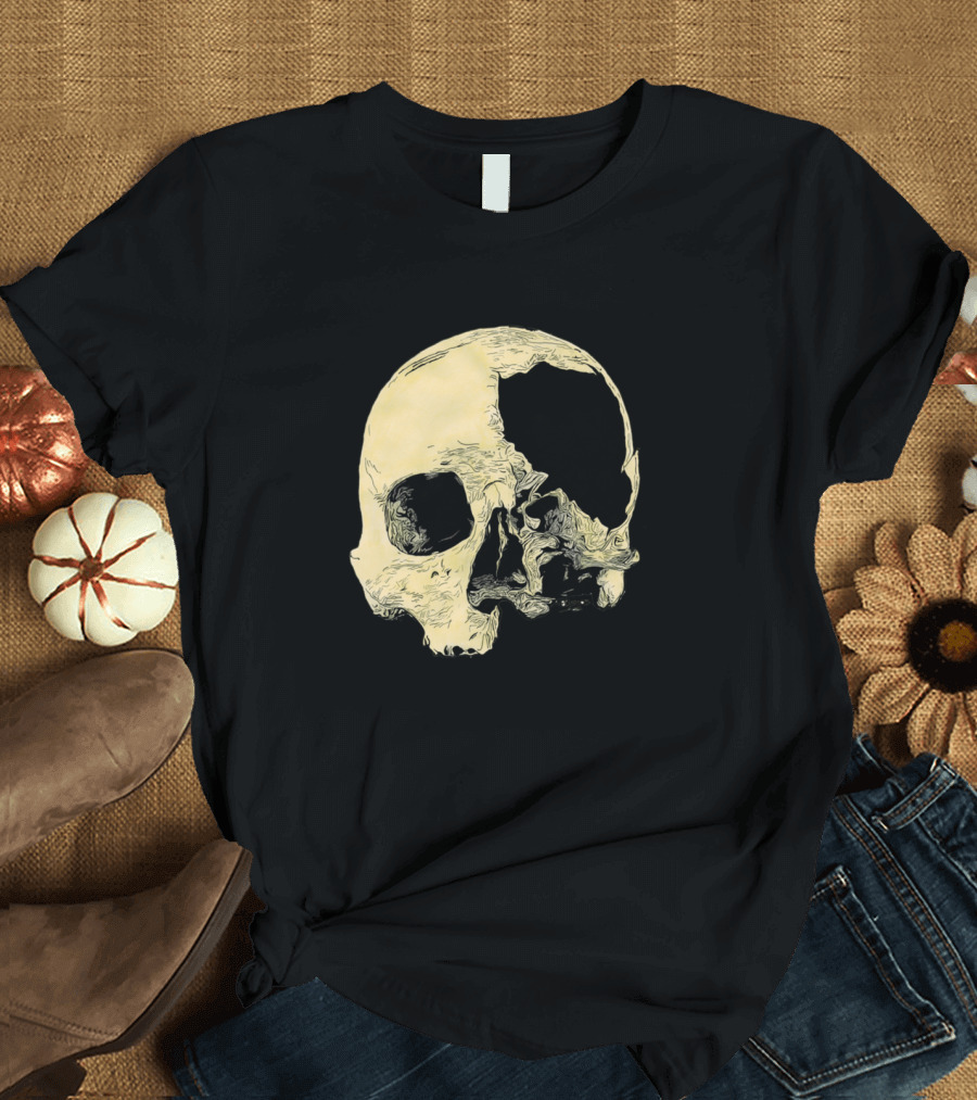 In Thee Dark We Live Skull T-Shirt