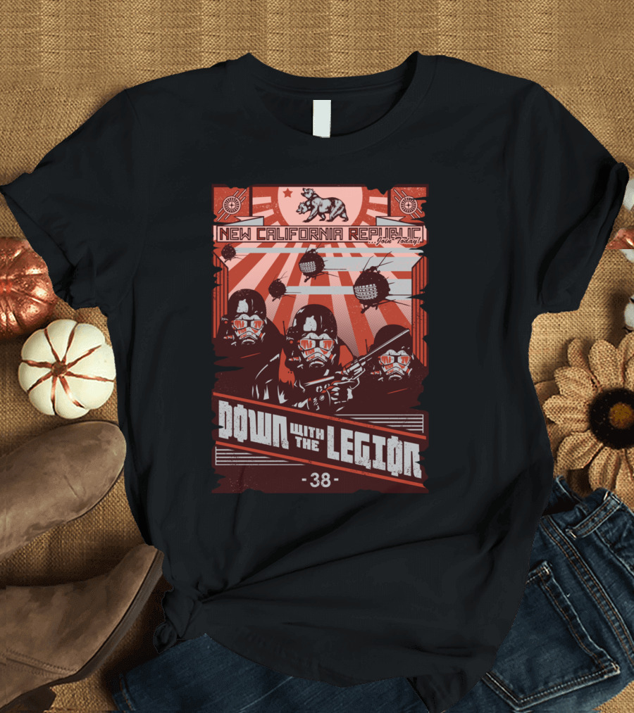 New California Republic Bear Today Down With The Legion 38 T-Shirt