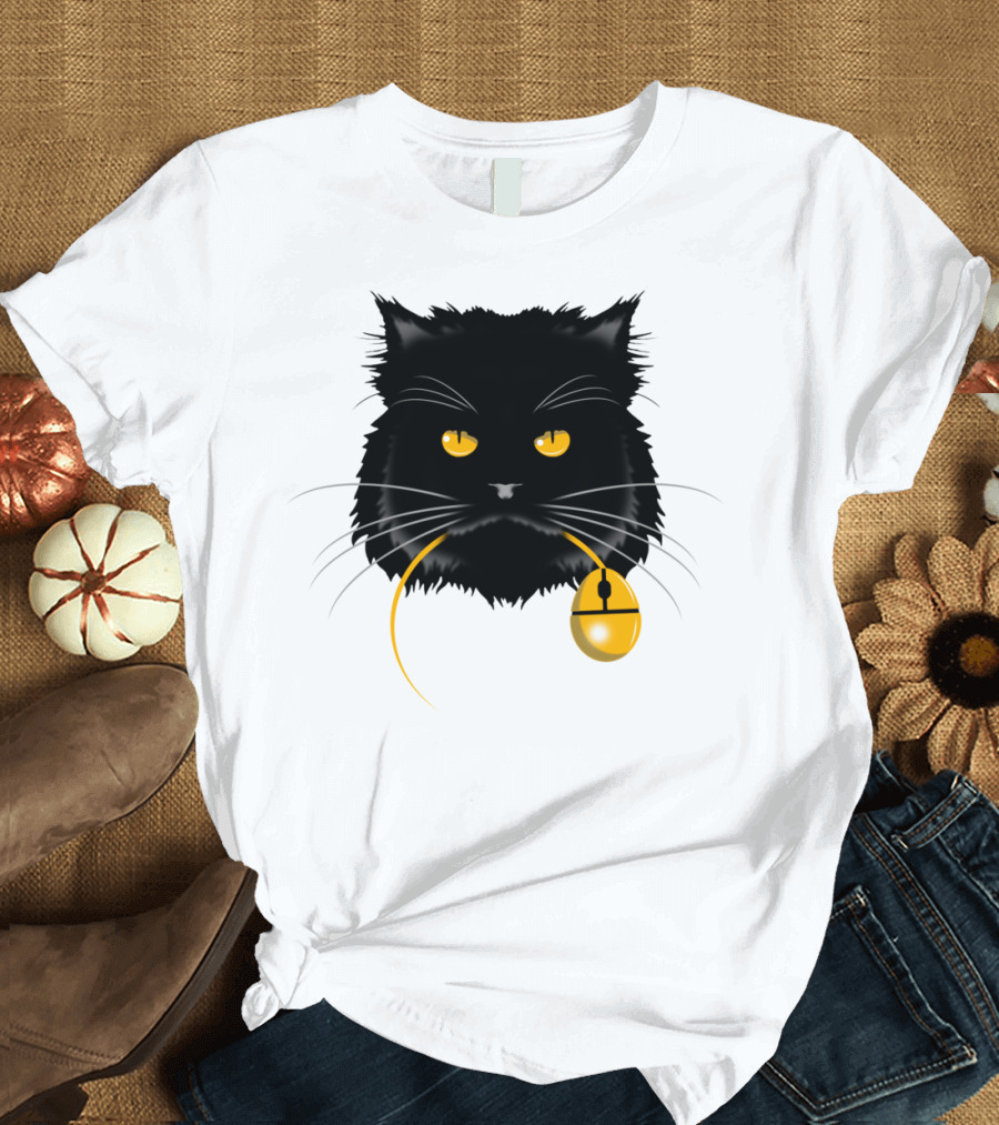 Cat And Mouse Nostalgic Computer Reference T-Shirt