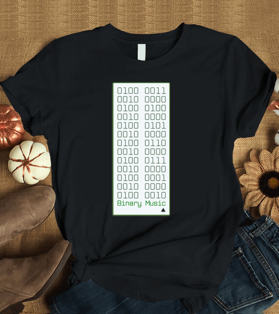 Binary Music 0101 0110 0100 0010 0111 0101 T-Shirt