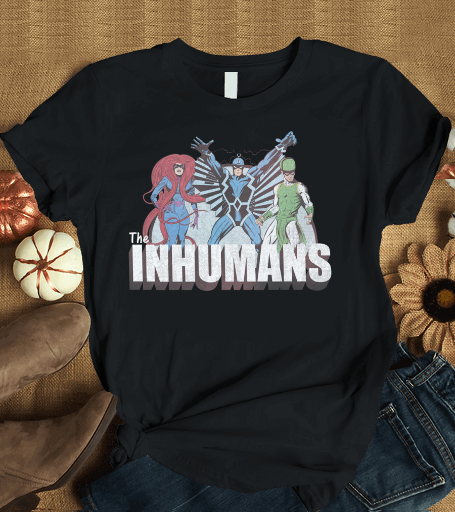 The Inhumans Superhero Trio Comic T-Shirt