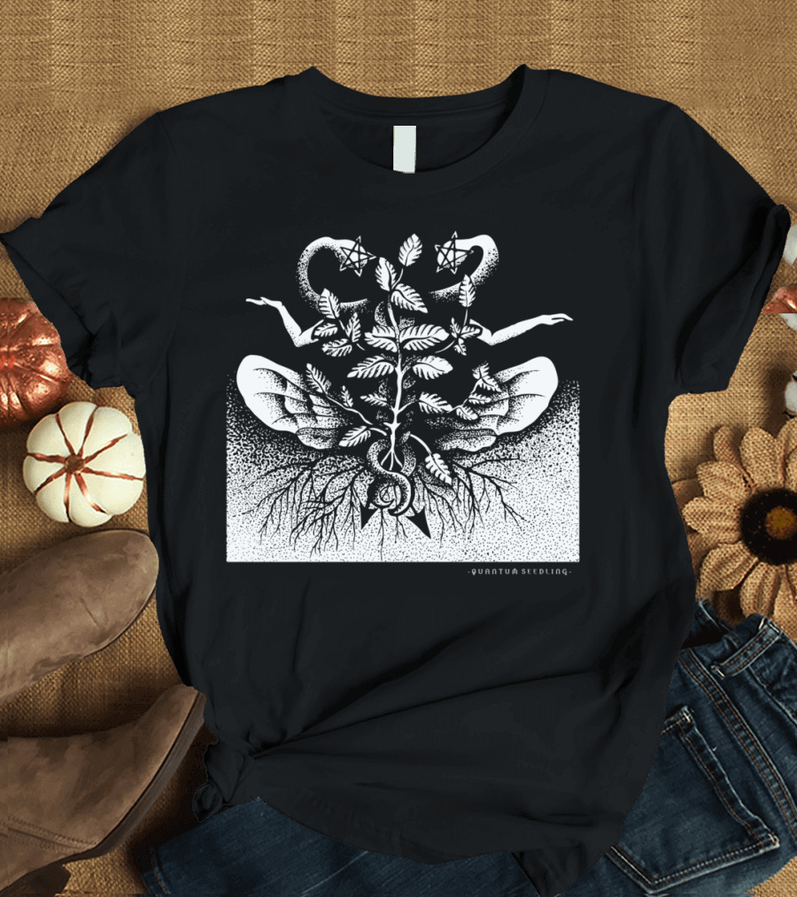 Quantum Seedling Melissa Officinalis Lemon Balm Alchemy Symbolism T-Shirt