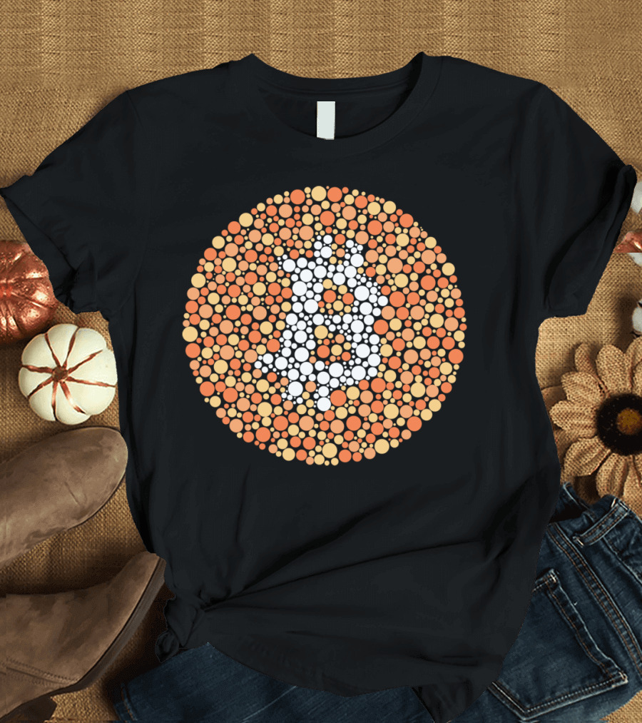 Bitcoin Color Blindness Test Circle T-Shirt
