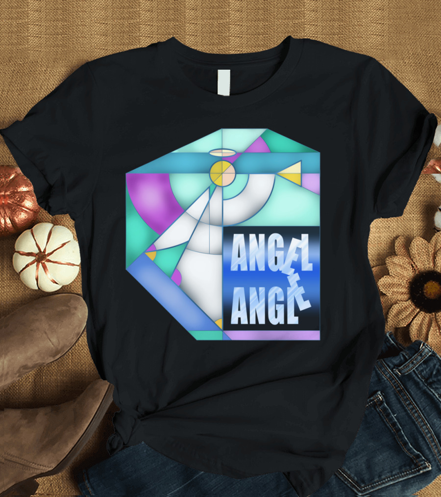 Angel Angle Geometric Halo T-Shirt