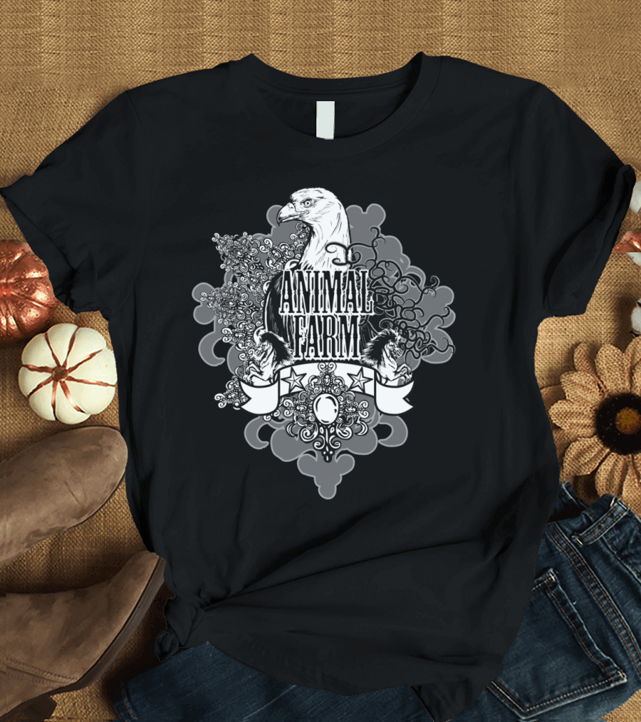 Animal Farm Eagle Crest with Stars and Ornate T-Shirt