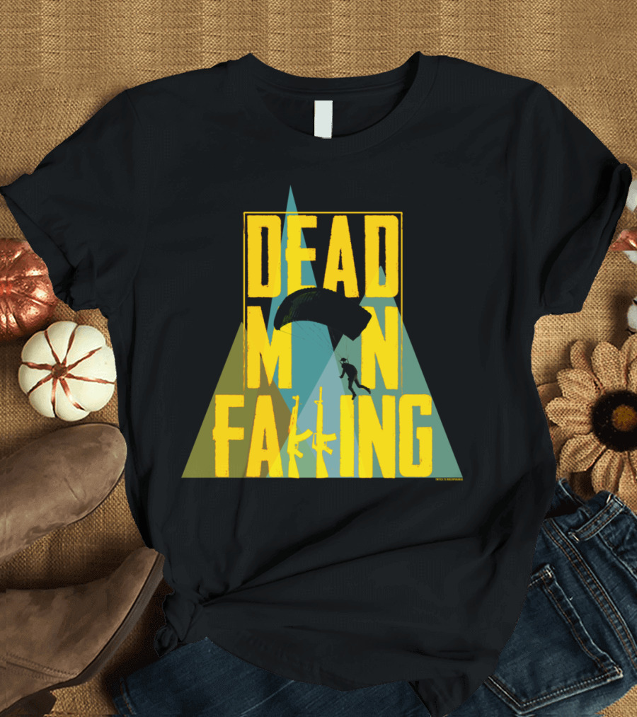DEAD MAN FALLING Parachute Guns T-Shirt