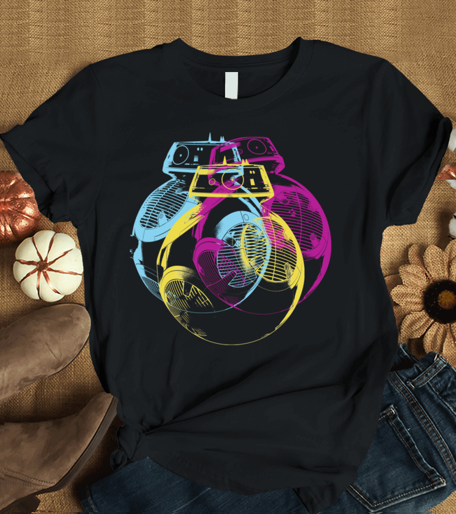 Star Wars Pop Art BB-8 Robot Colors T-Shirt