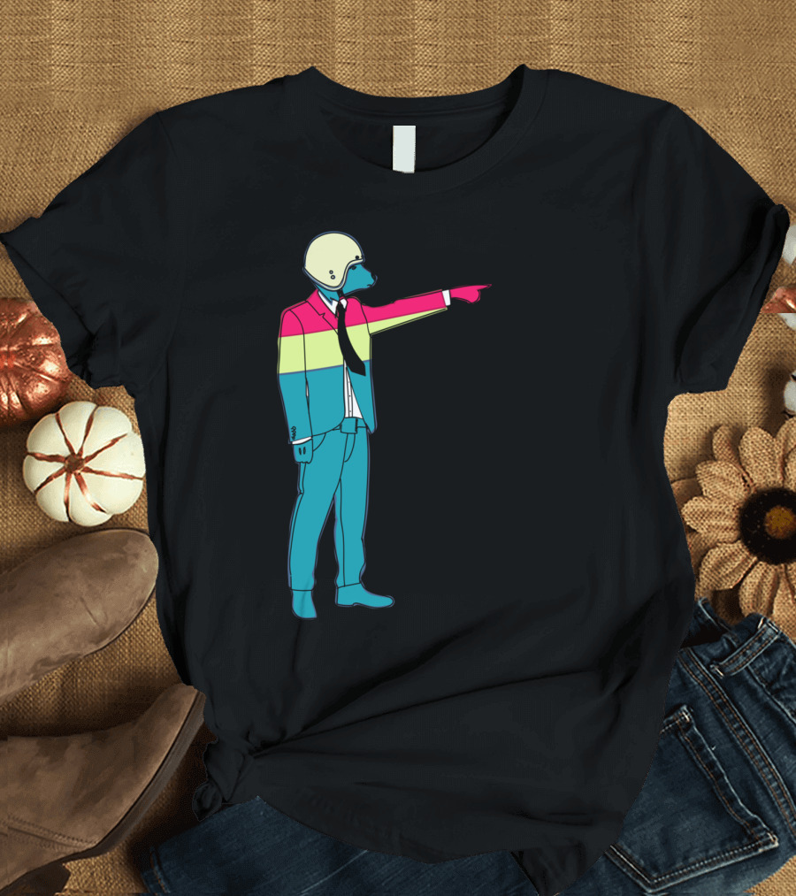 That's Your Heart Polar Bear in Suit with Helmet T-Shirt