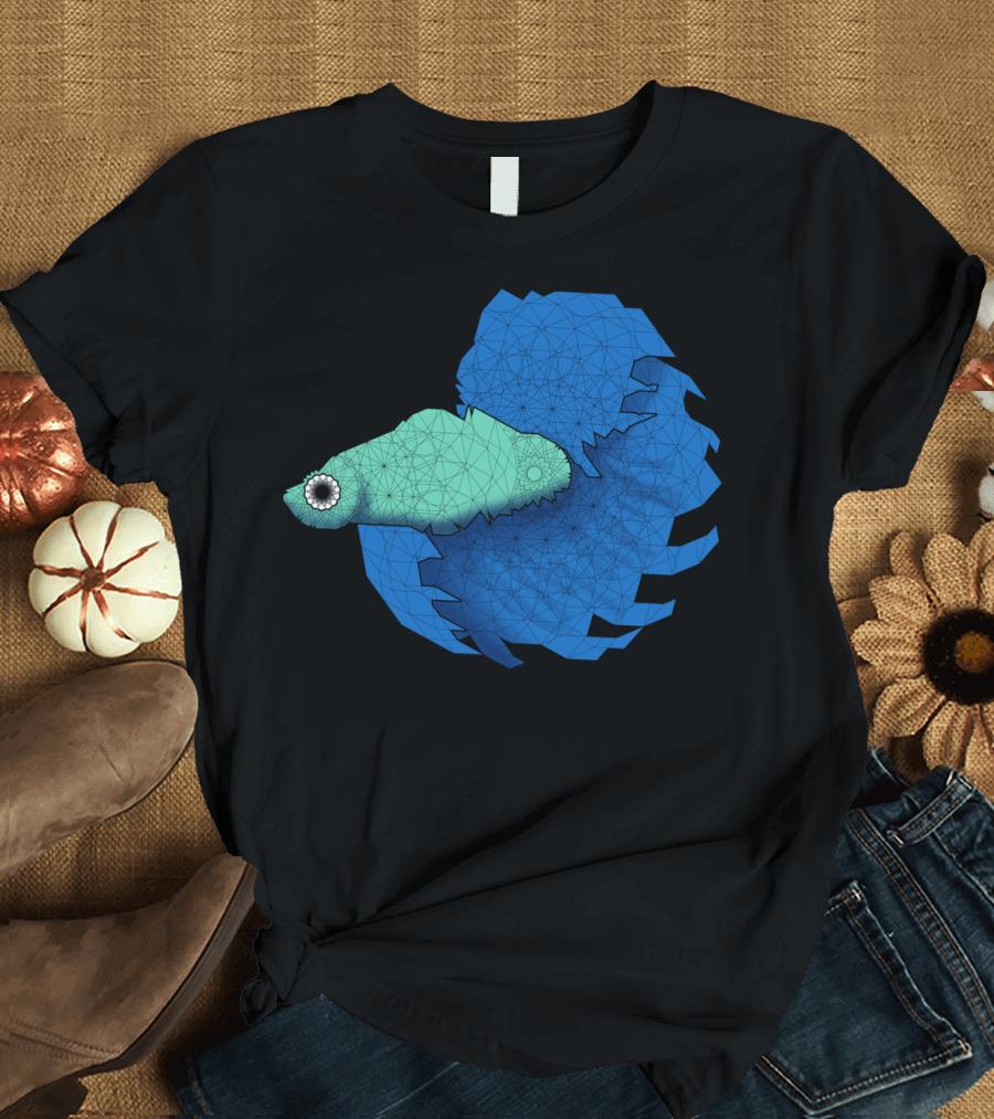 Beta Fish Geometric Panel T-Shirt