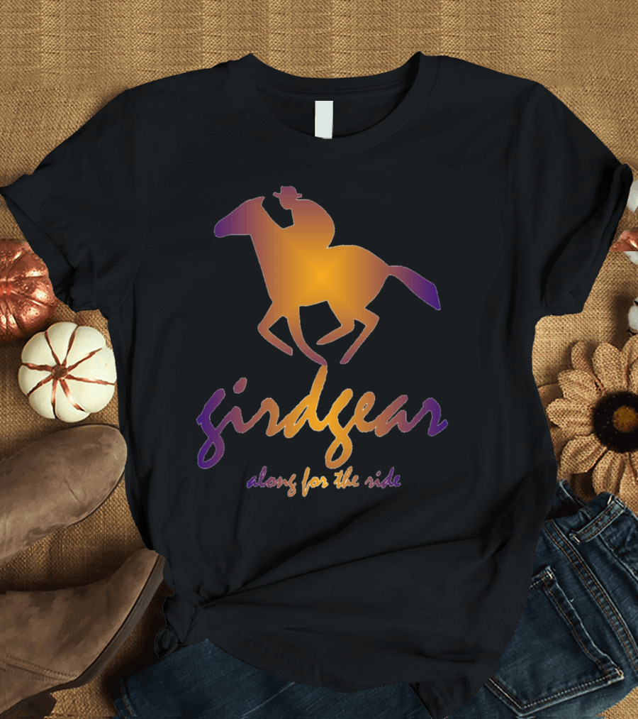 Girdgear Along for the Ride Horse and Rider Gradient Remix T-Shirt