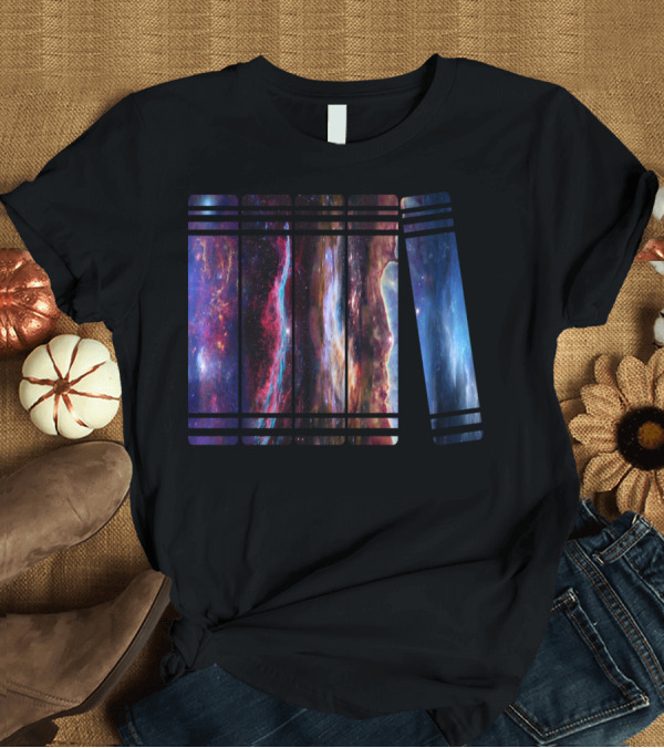 T-Shirt: Readers Club Cosmic Galaxy Bookshelf T-Shirt Readers Club Cosmic Galaxy Bookshelf T-Shirt
