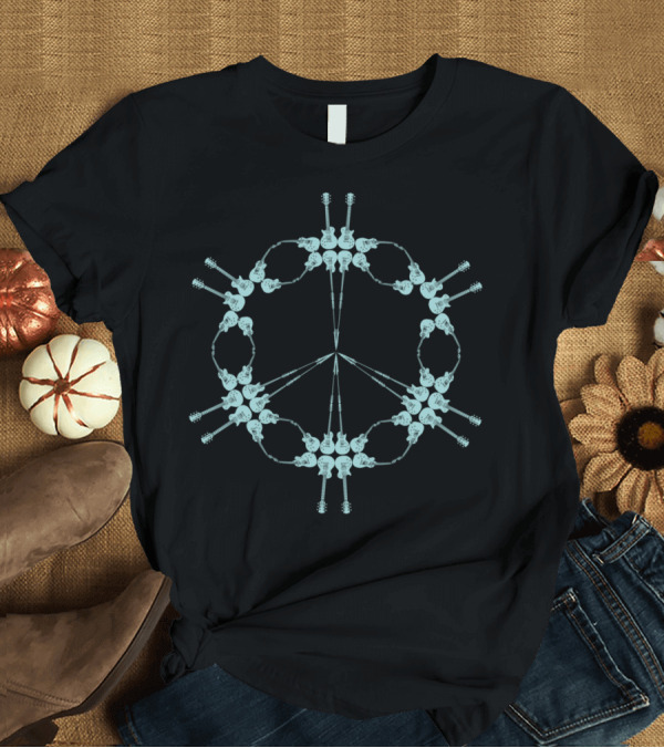 T-Shirt: Guitars Forming Peace T-Shirt Guitars Forming Peace T-Shirt