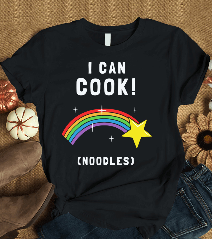 I Can Cook Noodles Rainbow Star T-Shirt